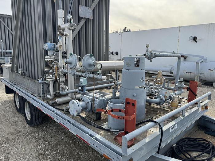 Used LNG Regasification Trailer with Gas Odorizer 26,000 scfh (LNG Vaporizer Skid)