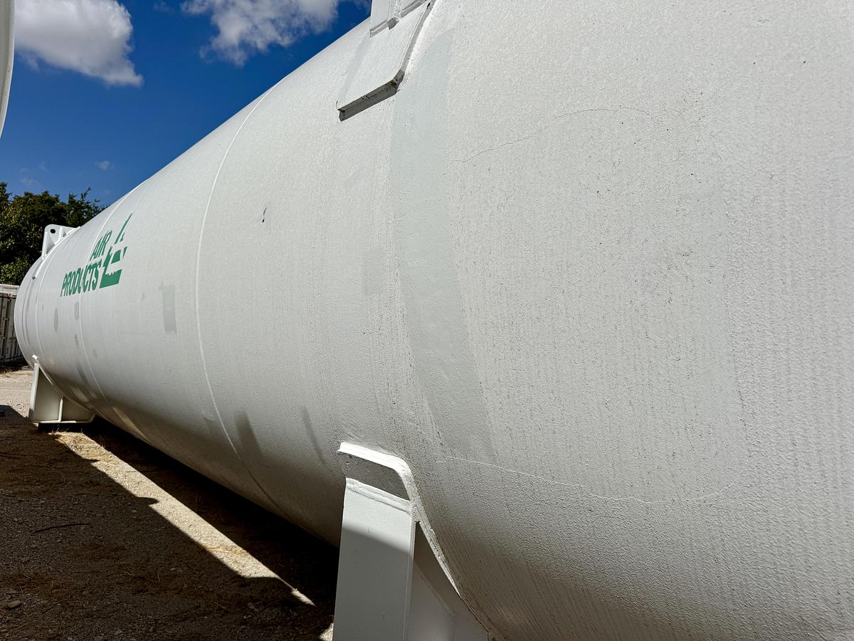 Used Process Engineering 20,000 Gallon Liquid Nitrogen Cryogenic Storage Tank – 150 PSI – Horizontal Vacuum Insulated