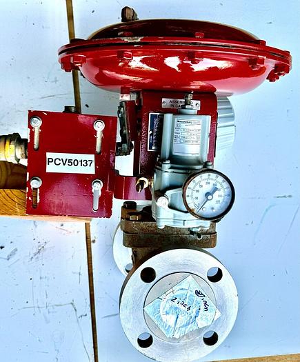 Used Masoneilan 3" Model 88U-25125 Diaphragm Control Valve | 1" Body | 150 ANSI | SVI-2 Valve Positioner | Air Filter Regulator