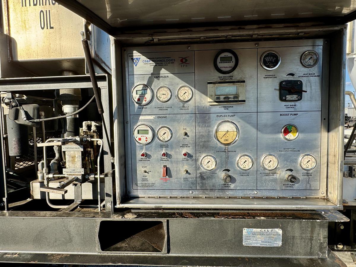 Used CS&P Nitrogen Pumper Skid 40,000 SCFH / 6,000 PSIG Pump and Cryotank and Vaporizer