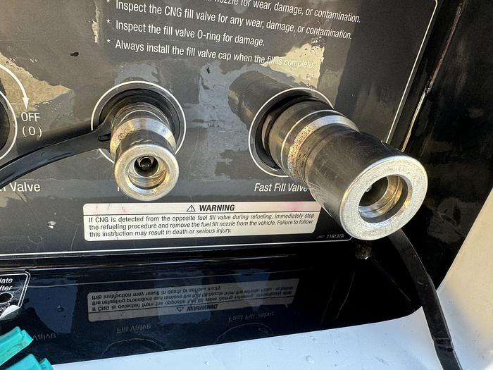 Used 143 GGE CNG Storage Package - Quantum, Back of the cab, 3 tanks pack. Tanks 26x72 (Capacity: 46.7 or 500L each)