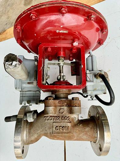 Used Masoneilan 3" Model 88U-25125 Diaphragm Control Valve | 2" Body | 150 ANSI | SVI-2 Positioner | 100 PSI