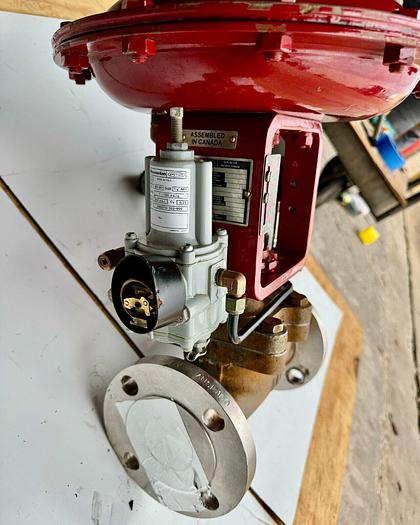 Used Masoneilan 3" Model 88U-25125 Diaphragm Control Valve | 1" Body | 150 ANSI | SVI-2 Valve Positioner | Air Filter Regulator