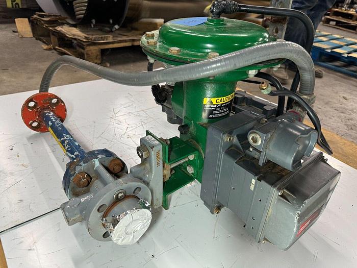 Used Fisher Controls Type 1052/V100 Pneumatic Actuator Valve | Size 20 | 1" | CL150 | 0–18 Range