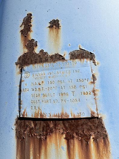 Used PNEUMATECH HEATLESS REGENERATIVE AIR DRYER WITH 1 150 PSI Silvan Pneumatic Tank