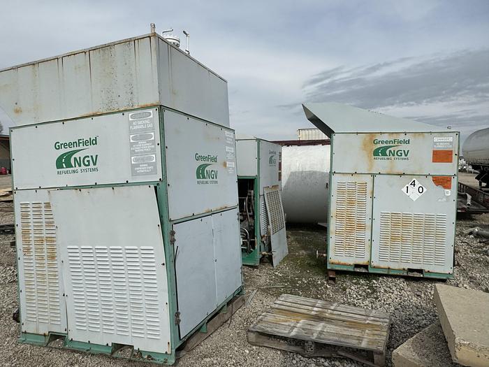 Used 2003 Greenfield / Sulzer CNG Compressor B65 -4/6NG, inlet 3-15 psi outlet 4500 psi capacity 83-110 SCFM