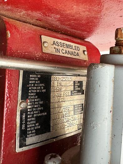 Used Masoneilan 3" Model 88U-25125 Diaphragm Control Valve | 1" Body | 300 ANSI | Air Filter Regulator | Needs Re-Service