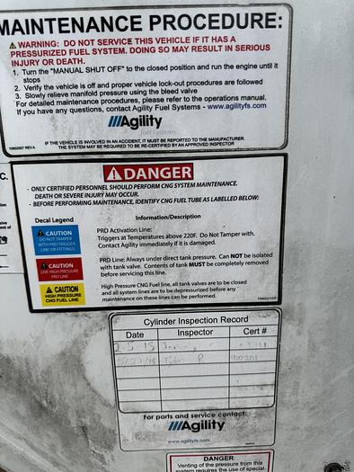 Used 120 GGE CNG Storge- 3 pack, Back fo the Truck, Type 4 cylinders, 26x80 (Capacity: 41.1 GGE / 489.1 Liters)