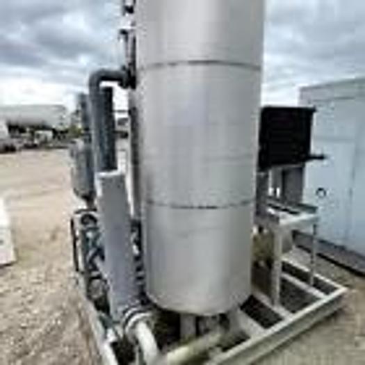 Used CNG Gas Dryer - Regenerable Single Tower Natural Gas Dryer, inlet 5-120 psi, Flo