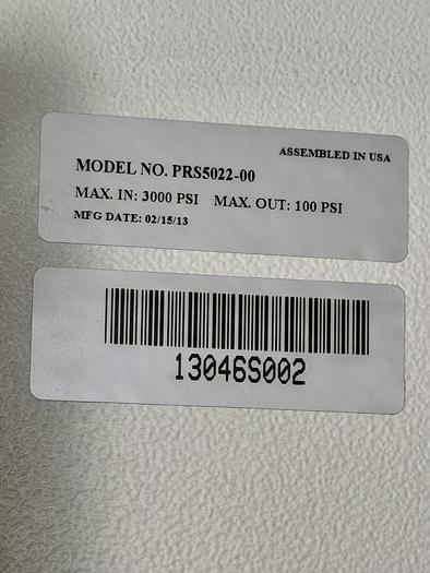 Used Custom Industrial Control Panel with Prostar Outlet Relief Valve and Wiki Inlet/Oulet Valves