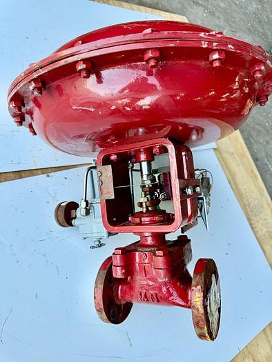 Used Masoneilan 3" Model 88U-25125 Diaphragm Control Valve | 1" Body | 300 ANSI | SVI-2 Positioner | 100 PSI