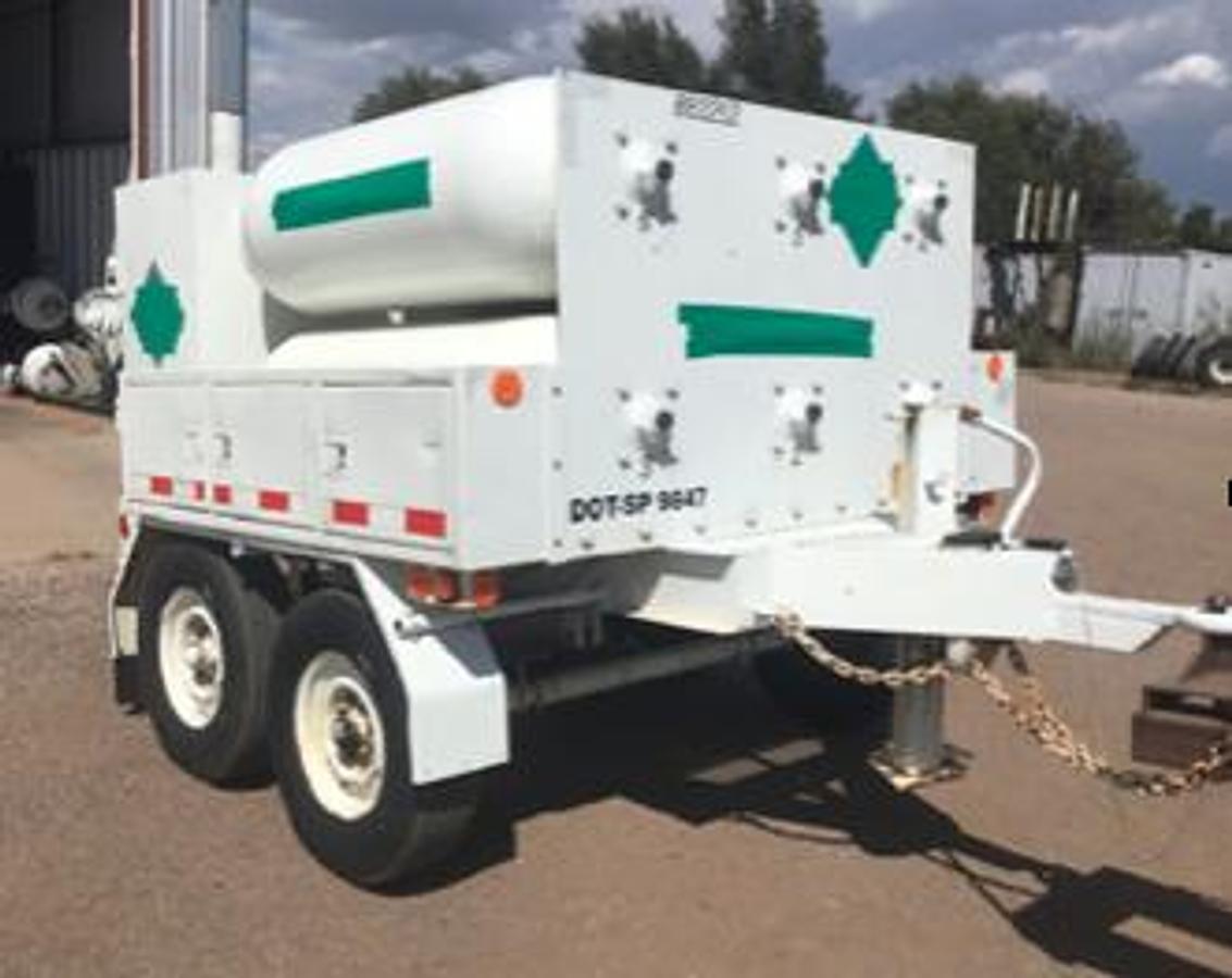 Used 2,640 PSI High Pressure Tube Trailer – 8 Tube Mini Skid – DOT-3T – 70.7 CUFT