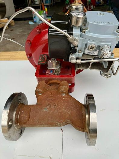 Used Masoneilan 3" Model 88U-25125 Diaphragm Control Valve | 1" Body | 150 ANSI | SVI-2 Valve Positioner | Air Filter Regulator