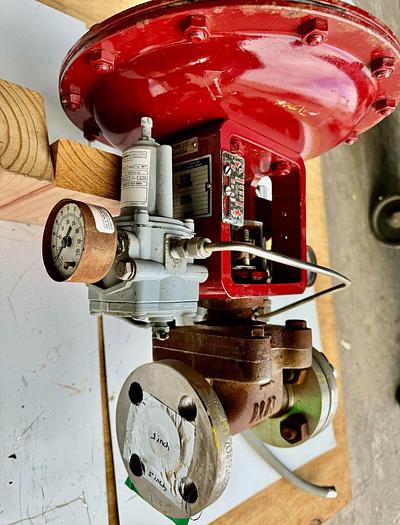 Used Masoneilan 3" Model 88U-25125 Diaphragm Control Valve | 1" Body | 150 ANSI | SVI-2 Valve Positioner | Air Filter Regulator