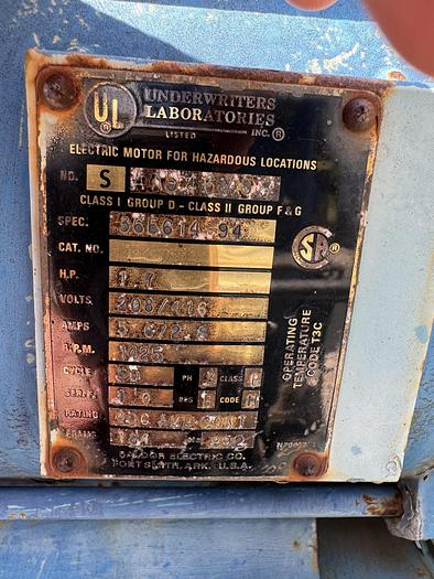 Used CNG Compressor - Norwalk NQSV3-15 230/460/3 30hp motor 15 - 3600 psi @ 50 scfm