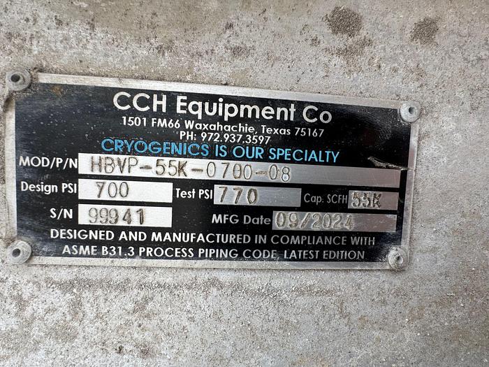 Used 55,000 SCFH Vaporizer