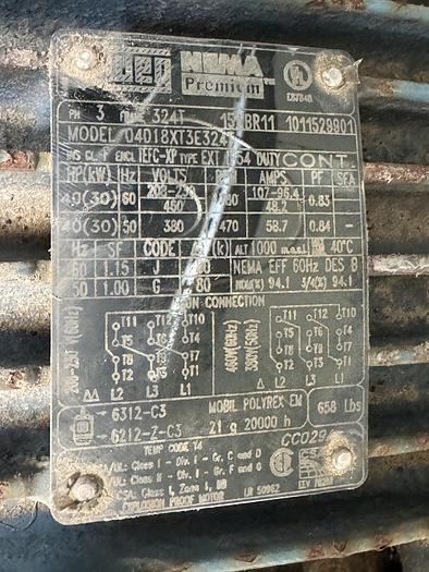 Used Universal  CNG Compressor, 40 HP, Flow Rate 57 SCFM, Inlet 7 psi to 5000 psi