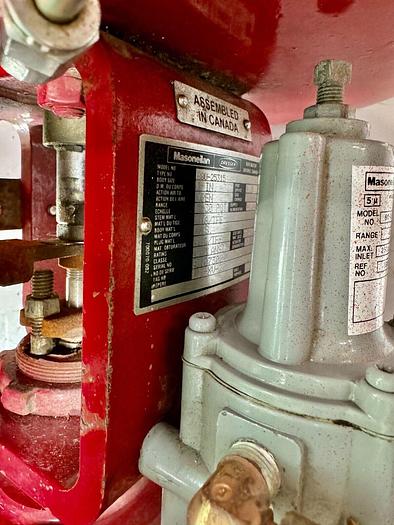 Used Masoneilan 3" Model 88U-25125 Diaphragm Control Valve | 1" Body | 300 ANSI | SVI-2 Valve Positioner | Air Filter Regulator