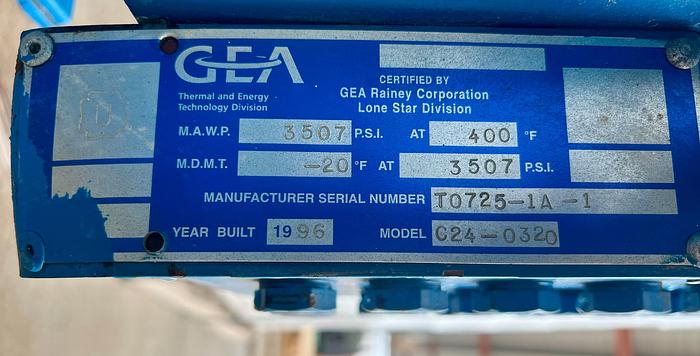Used 1996 Silvan Industrial High Pressure Gas Compressor