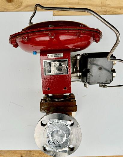 Used Masoneilan 3" Model 88U-25125 Diaphragm Control Valve | 1" Body | 150 ANSI | SVI-2 Valve Positioner | Air Filter Regulator
