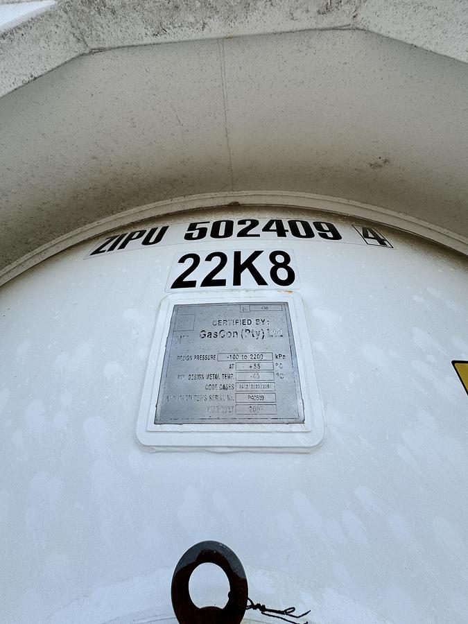 Used GasCon 24300 Liter Gas Tank