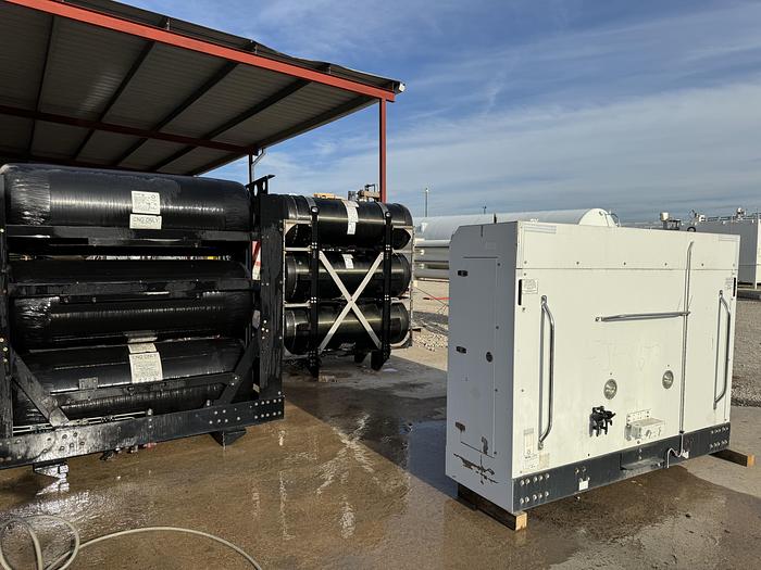 Used 120 GGE CNG Storge- 3 pack, Back fo the Truck, Type 4 cylinders, 26x80 (Capacity: 41.1 GGE / 489.1 Liters)