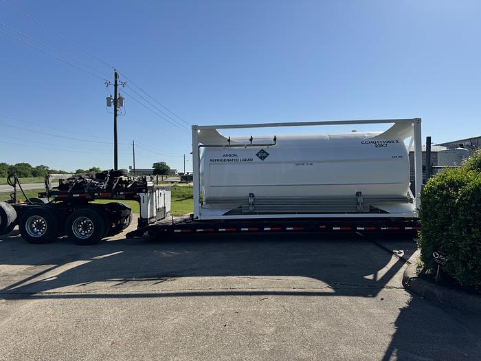 Refurbished Liquid Argon ISO Container. 150 psi Water Capacity 20155 Liters, Payload 229.9 KG