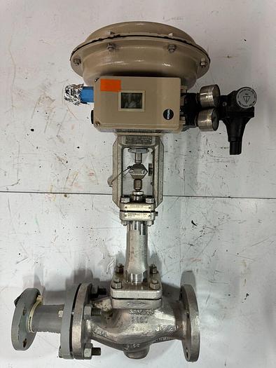 Used Samson 3277 Pneumatic Actuator with 3730-3 Process Controller | Size 1 | ANSI CL150 | 6.0 Bar / 90 PSI | 120 cm