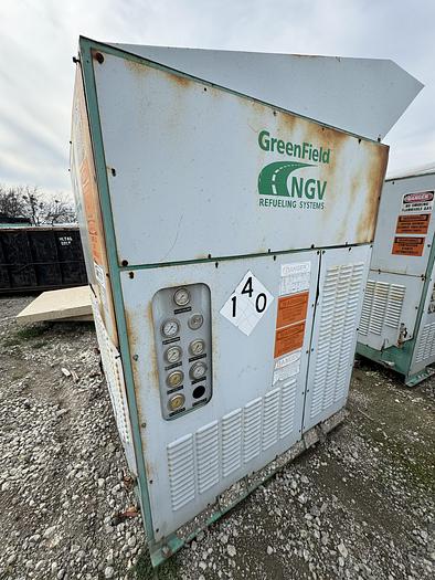 Used 2003 Greenfield / Sulzer CNG Compressor B65 -4/6NG, inlet 3-15 psi outlet 4500 psi capacity 83-110 SCFM