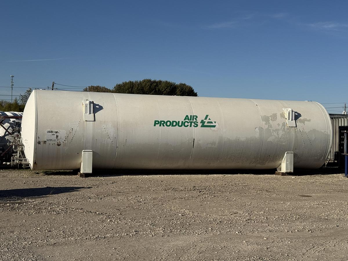 Used Process Engineering 20,000 Gallon Liquid Nitrogen Cryogenic Storage Tank – 150 PSI – Horizontal Vacuum Insulated