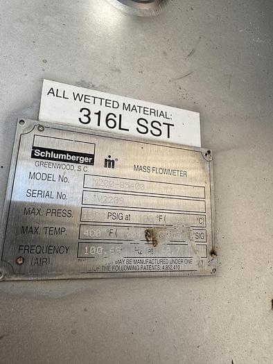 Used Schlumberger Mass Flowmeter