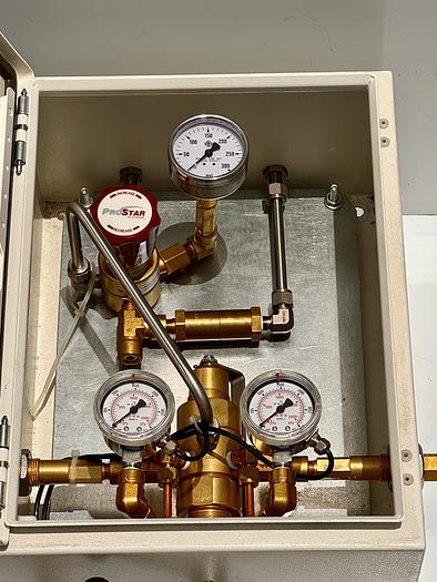 Used Custom Industrial Control Panel with Prostar Outlet Relief Valve and Wiki Inlet/Oulet Valves