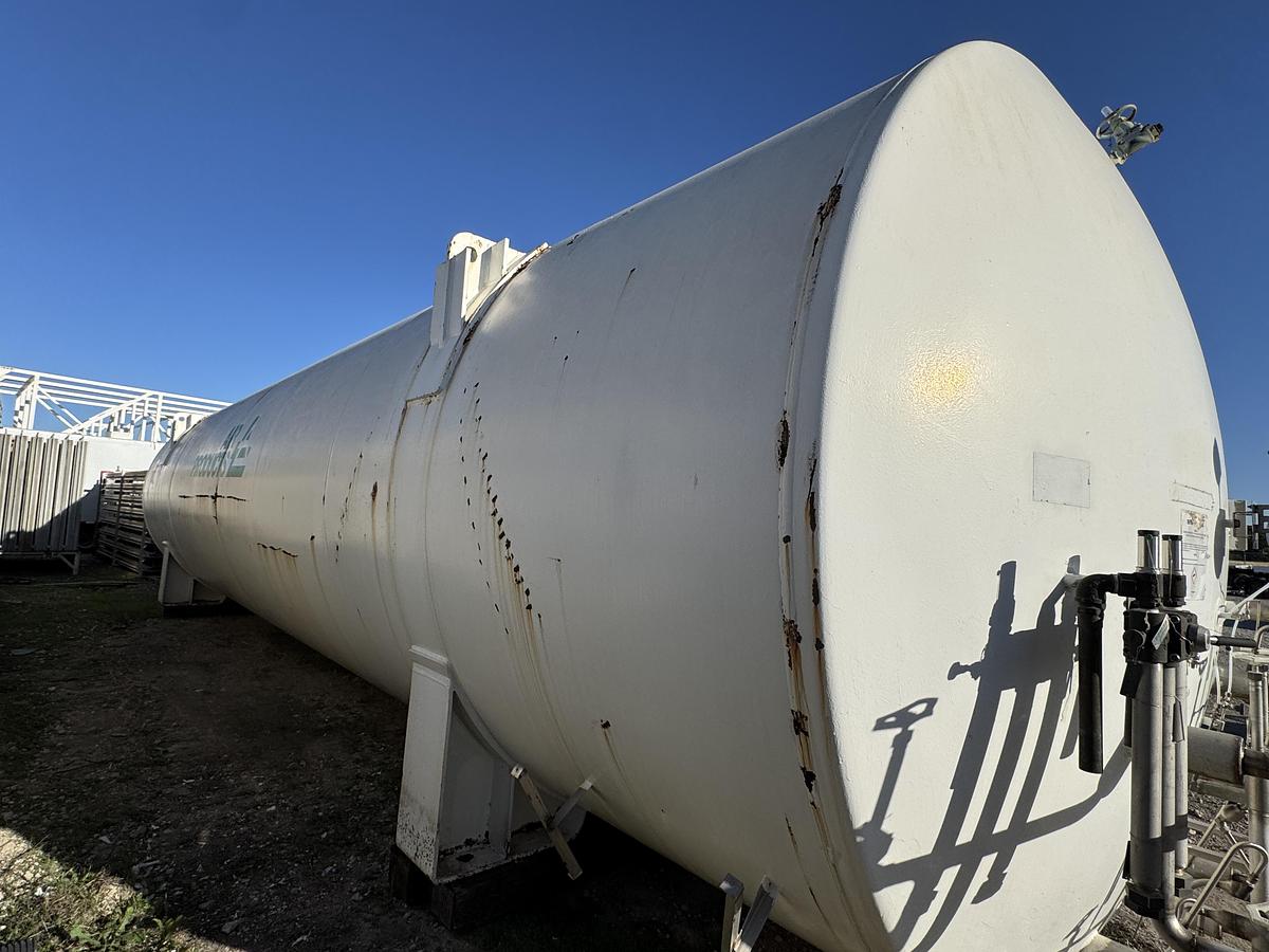 Used Process Engineering 20,000 Gallon Liquid Nitrogen Cryogenic Storage Tank – 150 PSI – Horizontal Vacuum Insulated