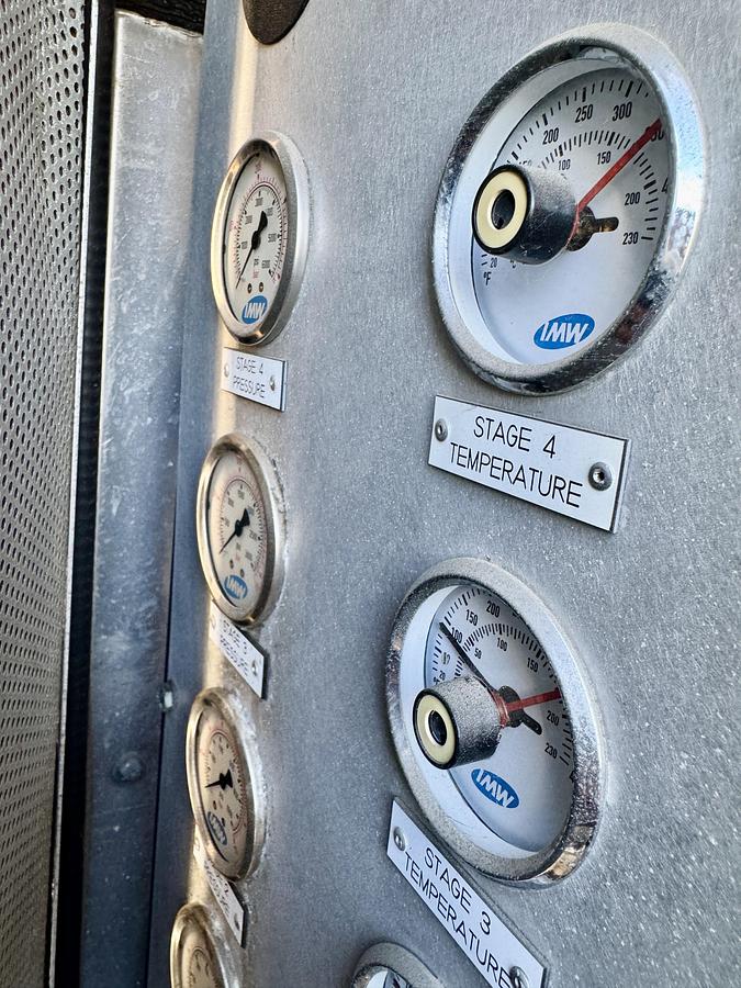 Used IMW50 CNG Compressor - 90 SCFM. 50HP, 30-40psi inlet 4500 PSI Discharge