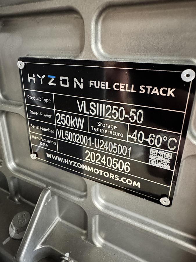 2024 Hyzon VLIII200-50 200KW Rated Power Fuel Cell System - Hydrogen Fuel Cell