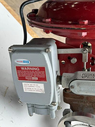 Used Masoneilan 3" Model 88U-25125 Diaphragm Control Valve | 2" Body | 150 ANSI | SVI-2 Positioner | 100 PSI