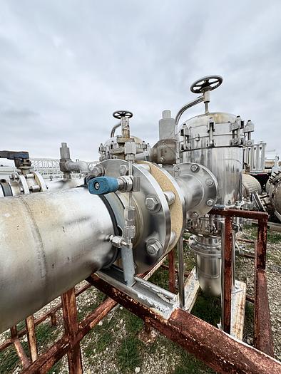 Used 140 PSI Pall Filter Housing Skid