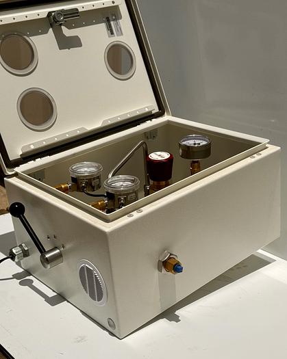 Used Custom Industrial Control Panel with Prostar Outlet Relief Valve and Wiki Inlet/Oulet Valves