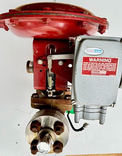 Used Masoneilan 3" Model 88U-25125 Diaphragm Control Valve | 1" Body | 300 ANSI | SVI-2 Valve Positioner | Air Filter Regulator