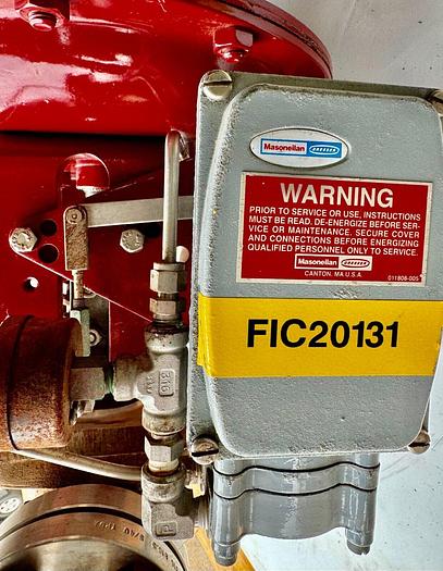 Used Masoneilan 3" Model 88U-25125 Diaphragm Control Valve | 1" Body | 150 ANSI | SVI-2 Valve Positioner | Air Filter Regulator