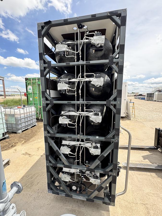 Used H2 Storage 350 Bars / Truck Mount Compressed Hydrogen Gas Fuel Supply System