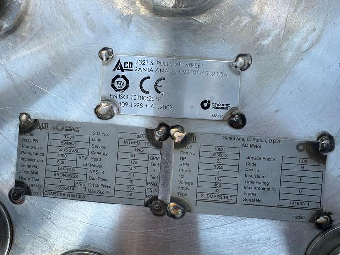 2014 ACD Nikkiso TC-34-KA LNG, LIN, LA