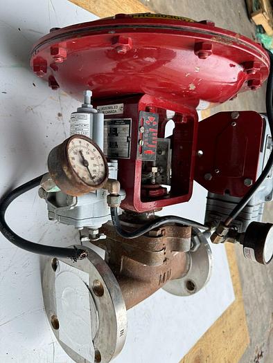 Used Masoneilan 3" Model 88U-25125 Diaphragm Control Valve | 2" Body | 150 ANSI | SVI-2 Positioner | 100 PSI