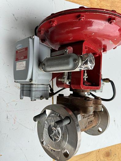Used Masoneilan 3" Model 88U-25125 Diaphragm Control Valve | 2" Body | 150 ANSI | SVI-2 Positioner | 100 PSI