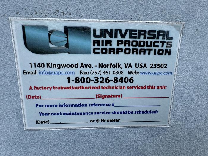 Used Universal  CNG Compressor, 40 HP, Flow Rate 57 SCFM, Inlet 7 psi to 5000 psi