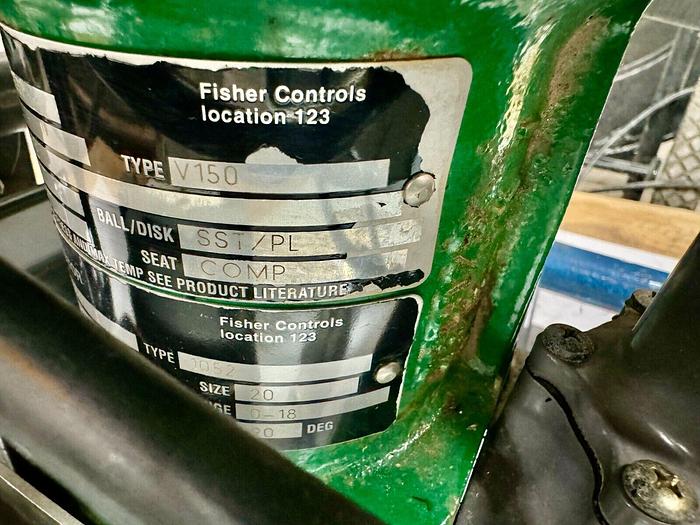 Used Fisher Controls Type 1052/V100 Pneumatic Actuator Valve | Size 20 | 1" | CL150 | 0–18 Range