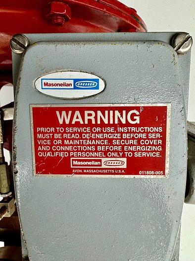 Used Masoneilan 3" Model 88U-25125 Diaphragm Control Valve | 1" Body | 300 ANSI | SVI-2 Valve Positioner | Air Filter Regulator
