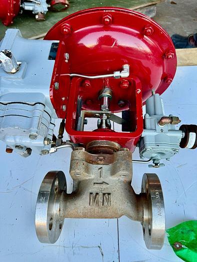 Used Masoneilan 3" Model 88U-25125 Diaphragm Control Valve | 1" Body | 300 ANSI | SVI-2 Valve Positioner | Air Filter Regulator