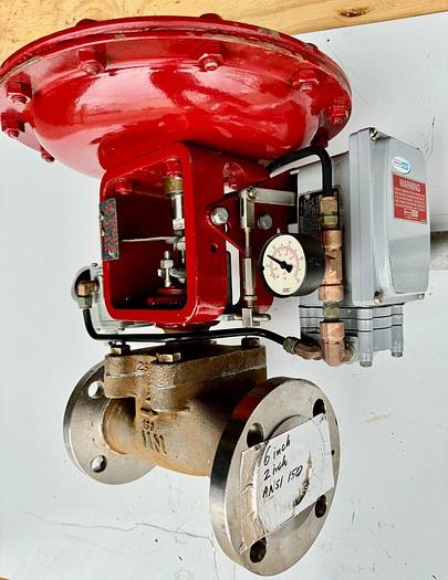 Used Masoneilan 3" Model 88U-25125 Diaphragm Control Valve | 1" Body | 150 ANSI | SVI-2 Valve Positioner | Air Filter Regulator
