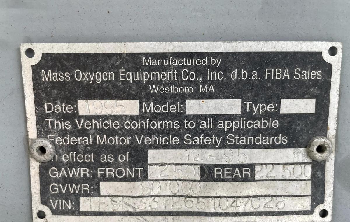 Used 40-foot 3,855 PSI, Class 1 High Pressure Trailer for CNG, Hydrogen, Nitrogen Service